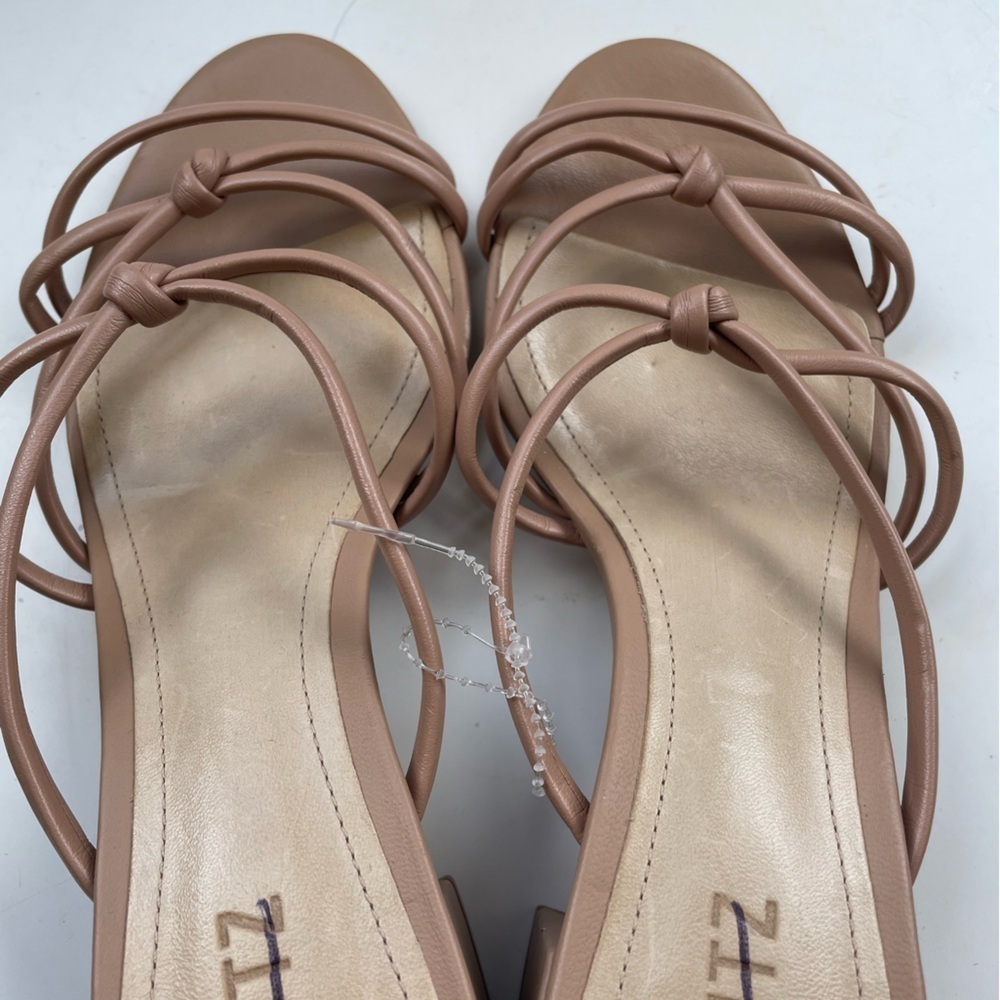 NWT Schutz Princey Leather Knotted Sandal Block Heel Size 8.5 - Picture 11 of 12